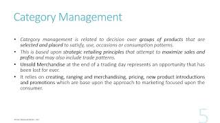 Retail Management  Merchandise Management [upl. by Oleusnoc]