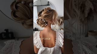 Easy Bridal hairstyle tutorial Follow for more hairstyle tutorial hairstyle bridalook [upl. by Lissie30]