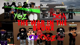 The War Between The YGz DOA And The OY OGzROBLOX BRONX SHOOTOUT [upl. by Yeltnarb]