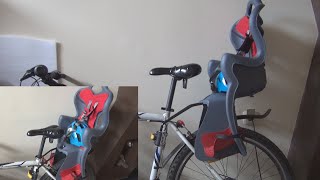 Bellelli BOne Kids Rear Bike Seat Review [upl. by Ronny]