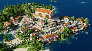 Minecraft Timelapse  Ancient Greek City  Delos  Survival World Map Download [upl. by Aurelia853]