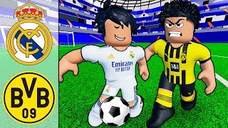 CHAMPIONS LEAGUE Real Madrid vs Borrusia Dortmund  Real Futbol 24 Roblox [upl. by Miquela]