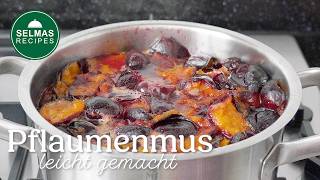 Pflaumenmus Rezept  Pflaumenmus Kochen  Powidl 🫙💯 [upl. by Dagney]