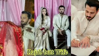 Rajab Butt With His Wife  Rajab Butt Nikkah Vlog  Youtuber Rajab Butt Wedding [upl. by Nalaf]