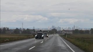 a drive in rain from Oberursel to Steinbach via Kronberg PLEASE LIKEampSUBSCRIBE [upl. by Zandt]