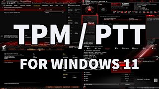 How To Enable TPM  PTT on EVERY Motherboard ASUS MSI Gigabyte ASRock amp BIOSTAR [upl. by Katerina]