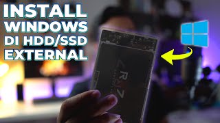 How to install windows on an external hard disk HDD  Windows to go [upl. by Tibbs]