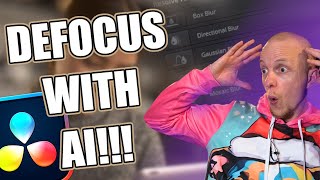 Defocus your background with AI in Davinci Resolve 19 [upl. by Ruamaj379]