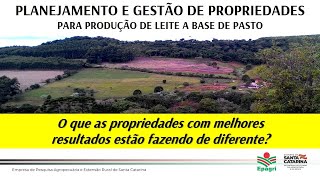 Leite à Pasto  Planejamento e Gestão de Propriedade [upl. by Levenson]