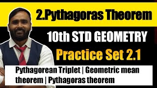 10th GEOMETRY 2PYTHAGORAS THEOREM  PRACTICE SET 21 PRADEEP GIRI SIR [upl. by Ainafetse]