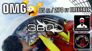 360° Hangover The Tower  Gyro Freefall Tower VR 360 POV onride Cranger Kirmes Funfair OCULUS [upl. by Eisteb]