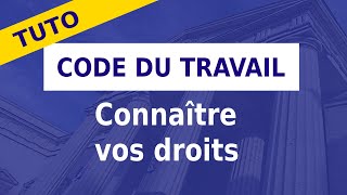 CODE DU TRAVAIL  GRATUIT légifrance [upl. by Ttennaj]