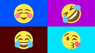 SMILEY EMOJI  Meanings of all Smileys in English  Smiley Videos for Kids Toddlers amp Preschool [upl. by Hanna757]