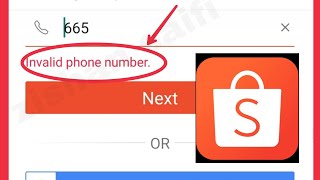 Fix Invalid phone number problem solve in Shopee [upl. by Adgam]