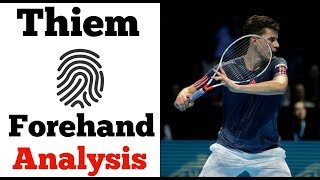 Dominic Thiem Forehand Analysis  Unique In His Technique [upl. by Aicila]