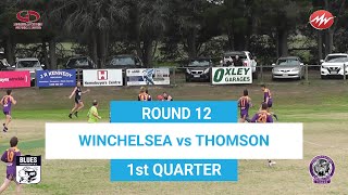 RD12 Winchelsea VS Thomson 1st QTR 29062024 [upl. by Inig]