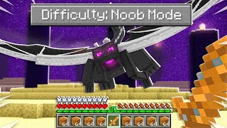 I Played Minecraft on quotNoob Modequot Difficulty [upl. by Milissa]