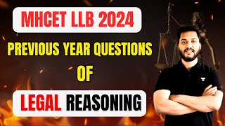 MHCET LLB 2024  LEGAL REASONING  PREVIOUS YEAR QUESTIONS  MHCET 2024 mhcet [upl. by Adria742]