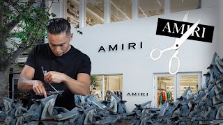 This is how much it cost to make these 1000 Amiri Jeans  Review [upl. by Ssilem]