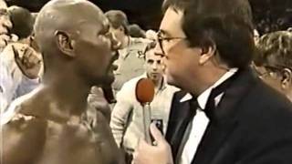 Hagler vs Leonard Pre and Post fight interviews [upl. by Enellij]