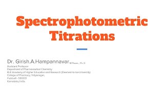 Spectrophotometric Titrations Applications of UV Spectroscopy UV Spectroscopy S1E11 [upl. by Powell]