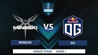 Mineski vs OG  Game 3  ESL One Katowice 2018 [upl. by Netsrek]