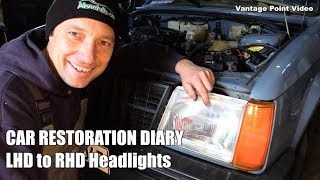 LHD Lights to RHD Mobility Kadett Car Restoration Diary 18 [upl. by Akived]