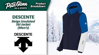 Descente Reign Insulated Ski Jacket Mens  W2223 Product Breakdown [upl. by Hittel]