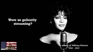 US National Anthem by Whitney Houston Video Lyric [upl. by Wiggins]