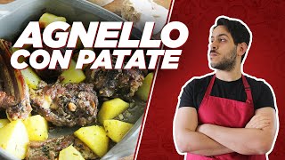 AGNELLO AL FORNO CON LE PATATE  SECONDO SEMPLICE tradizionale di PASQUA [upl. by Valdes]