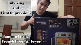 Unboxing and First Impressions of Baumann Living French Door Air Fryer [upl. by Haswell355]