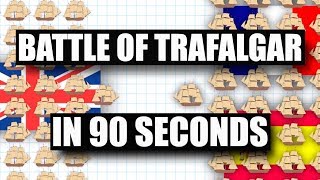 Battle of Trafalgar in 90 Seconds [upl. by Haceber]