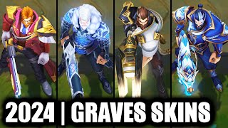 GRAVES SKINS 2022  All Graves Skins Including Sentinel Graves [upl. by Lehar128]