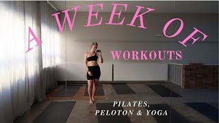 A WEEK OF WORKOUTS PELOTON PILATES AND YOGA IN MELBOURNE [upl. by Benny]