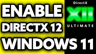 How To Enable DirectX 12 Ultimate In Windows 11 2024 [upl. by Margareta]