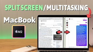 macOS Sonoma How To Use Split View on Mac M2 [upl. by Eesyak]