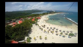 Worlds Longest Zipline Over Beach Water I Dragons Breath Zipline I Haiti [upl. by Irodim]