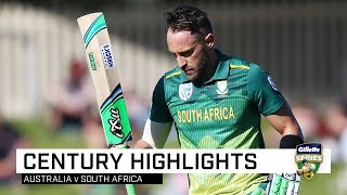 Du Plessis thwarts Aussies with 10th ODI ton [upl. by Elinor609]