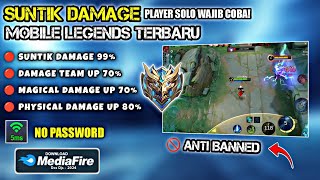 SUNTIK DAMAGE ‼️ SCRIPT SUNTIK DAMAGE ML ALL HERO MOBILE LEGEND TERBARU  ANTI BANNED  NO PASSWORD [upl. by Noslien]