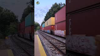 Unforgettable Sounds CSX Intermodal Freight Train Horn Compilation shorts [upl. by Inttirb]