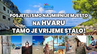 POSJETILI SMO NAJMIRNIJE MJESTO NA HVARU  TAMO JE VRIJEME STALO  ATMA PUTOVANJA [upl. by Aerdnael]