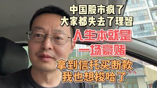 中国股市疯了 大家都失去了理智人生就是一场豪赌 拿到信托买断款我也想梭哈了 [upl. by Krakow]