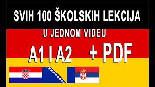 Njemački jezik Kompletan pregled 100 školskih lekcija  Razine A1 i A2  PDF materijali [upl. by Lida]