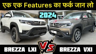 Brezza Lxi vs Vxi 2024 New Model ✅ Brezza Lxi 2024 ✅ Brezza Vxi 2024 [upl. by Enrico]