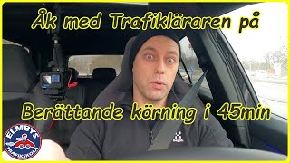 Åk med Trafikläraren på berättande körning i stadskörning 4KUHD [upl. by Yesllek409]