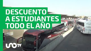 Aprueban descuento del 50 a estudiantes en autotransporte federal todo el año [upl. by Jobe314]