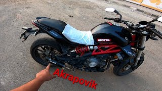 Benelli TNT 300 Akrapovik Exhaust Review [upl. by Atul]