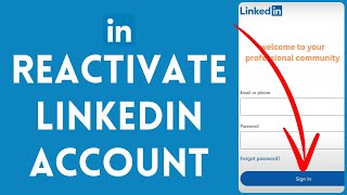 How To Reactivate Your Deactivated LinkedIn Account 2024  Reactivate Deleted LinkedIn Account [upl. by Daniel]