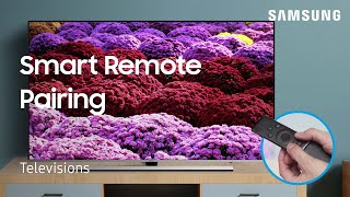 How to pair the Smart Remote to your TV  Samsung US [upl. by Ceevah]