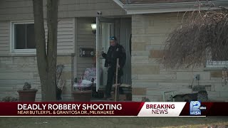 Person shot killed during robbery in Milwaukee [upl. by Cis]